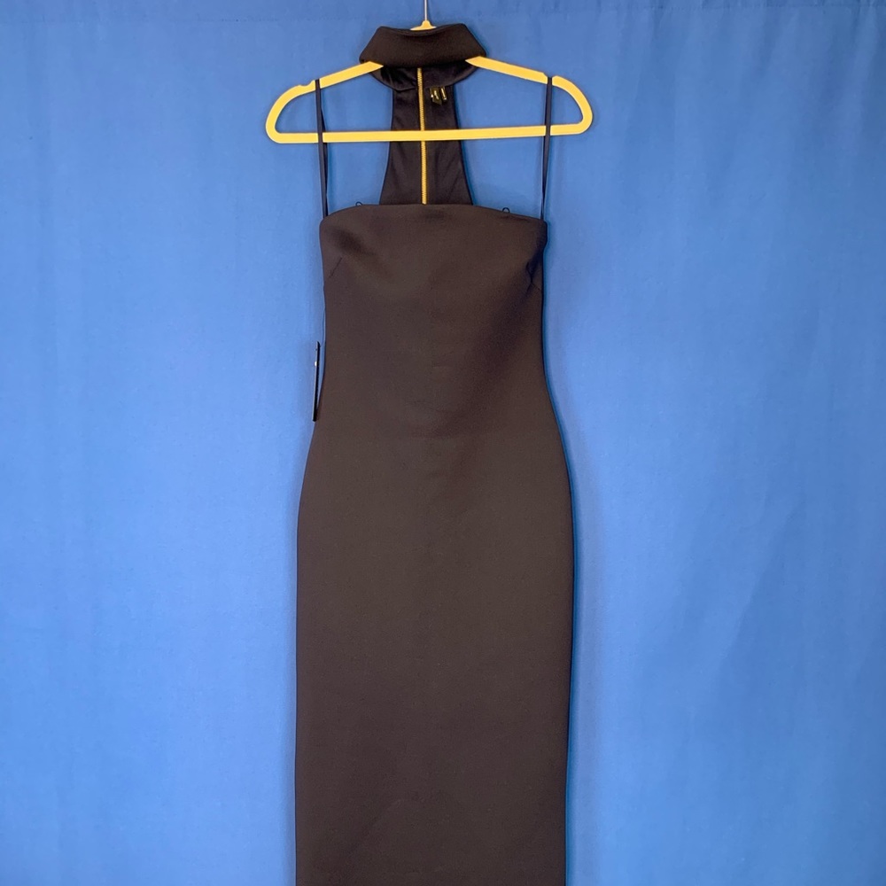 Marciano navy scuba dress with chocker